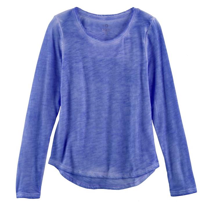 Girls 7-16 & Plus Size So&reg; Core Tee, Size: 14, Med Blue