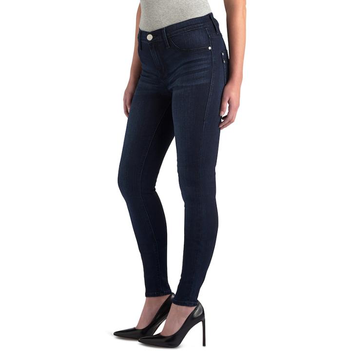 Women's Rock & Republic&reg; Kashmiere Whiskered Jean Leggings, Size: 6 Short, Dark Blue