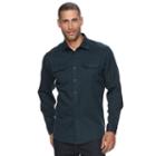 Men's Apt. 9&reg; Flex Stretch Woven Button-down Shirt, Size: Xl, Turquoise/blue (turq/aqua)