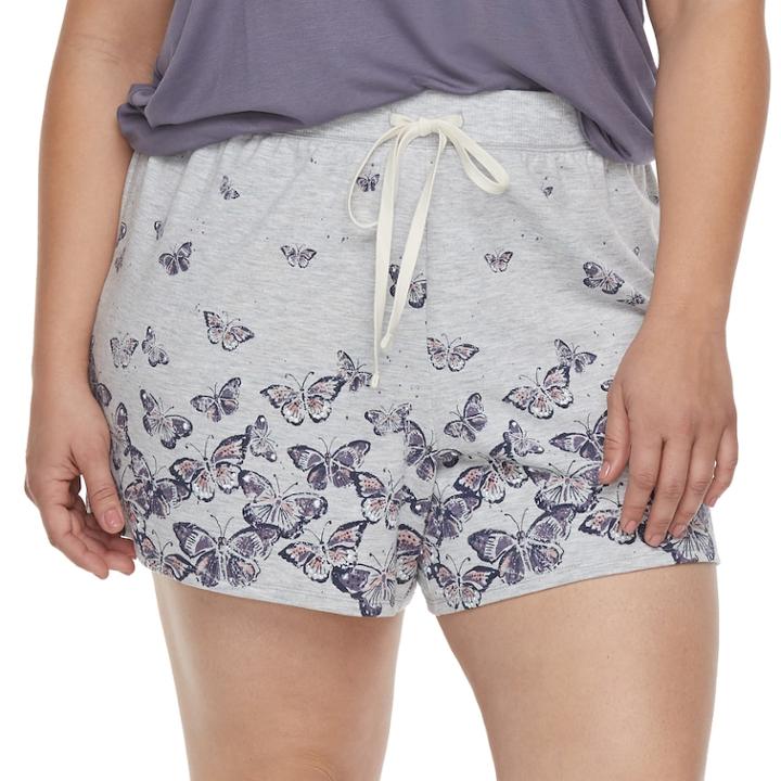 Plus Size Sonoma Goods For Life&trade; Shorts, Women's, Size: 1xl, Light Grey
