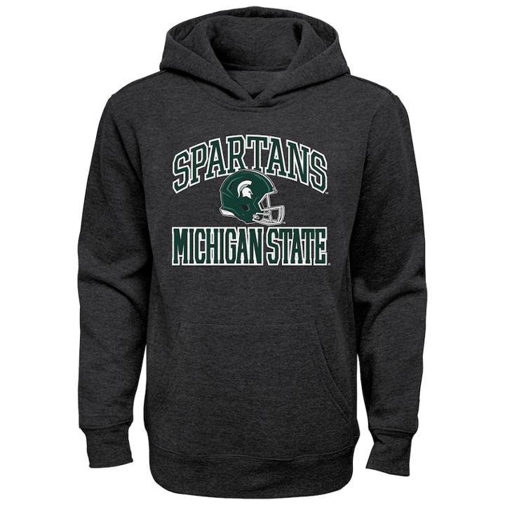 Boys 8-20 Michigan State Spartans Promo Hoodie, Size: S 8, Grey (charcoal)