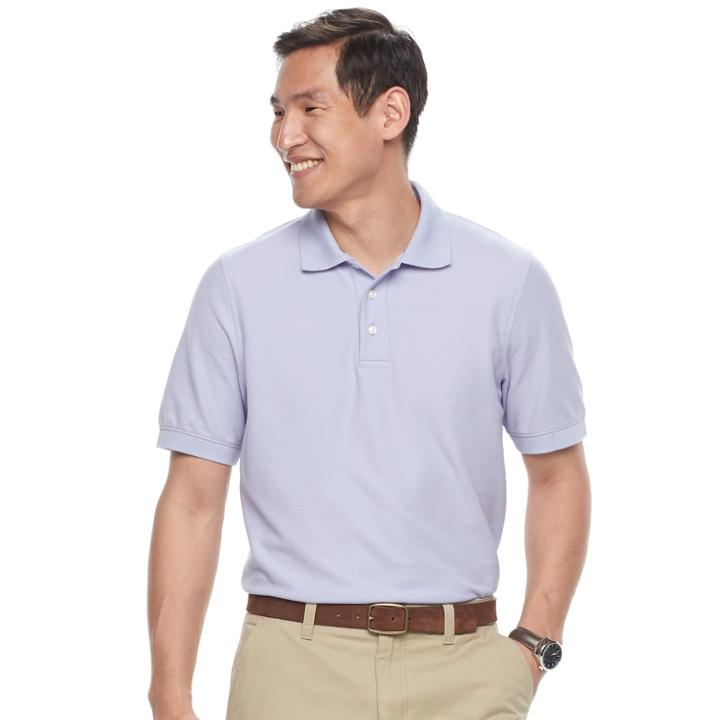 Men's Croft & Barrow&reg; Pique Performance Polo, Size: Xl, Brt Purple