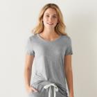 Women's Sonoma Goods For Life&trade; The Everyday Tee, Size: Small, Med Grey