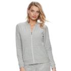 Women's Juicy Couture Gray Velour Jacket, Size: Xs, Light Grey