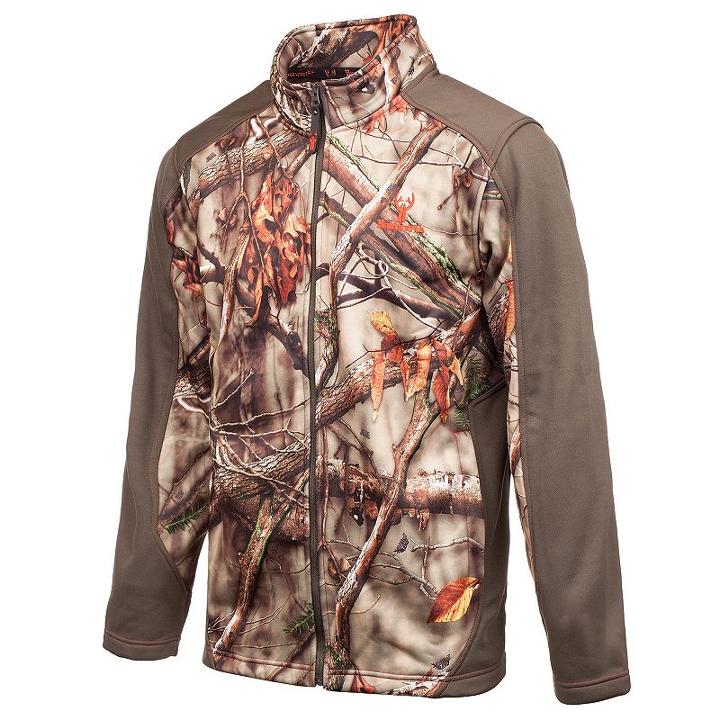 Men's Huntworth Camo Softshell Jacket, Size: Large, Green