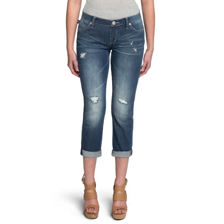 Rock & Republic&reg; Destructed Boyfriend Jeans - Women's, Size: 8 - Regular, Med Blue