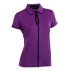 Women's Nancy Lopez Easy Short Sleeve Golf Polo, Size: Small, Purple