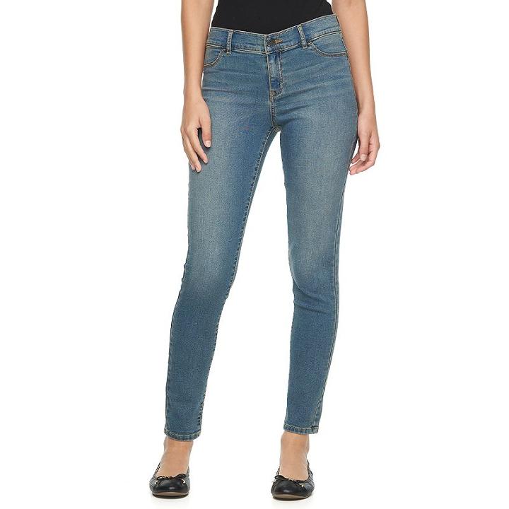 Women's Juicy Couture Flaunt It Skinny Jeans, Size: 0 T/l, Light Blue