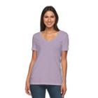 Women's Sonoma Goods For Life&trade; Slubbed V-neck Tee, Size: Medium, Med Purple