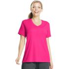 Plus Size Just My Size Cool Dri Performance V-neck Tee, Women's, Size: 3xl, Purple Oth