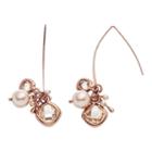 Simply Vera Vera Wang Rose Gold-tone Cluster Threader Earrings, Women's, Med Beige