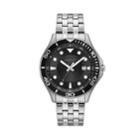 Caravelle Men's Stainless Steel Dive Style Watch - 43b162, Size: Large, Grey