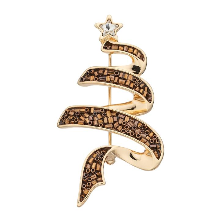 Dana Buchman Swirl Tree Pin, Women's, Brown
