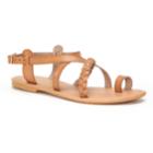 Women's Sonoma Goods For Life&trade; Strappy Braided Toe Loop Sandals, Size: Large, Dark Brown