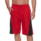 Big & Tall Champion Side-striped Microfiber Board Shorts, Men's, Size: 4xb, Scarlet Black
