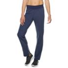 Petite Tek Gear&reg; Fleece Mid-rise Sweatpants, Women's, Size: M Petite, Dark Blue