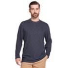 Men's Arrow Classic-fit Striped Mock-layer Tee, Size: Small, Blue