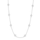 Lc Lauren Conrad Long Filigree Station Necklace, Women's, Silver