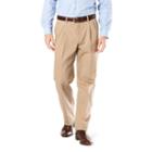 Men's Dockers&reg; Relaxed-fit Signature Stretch Khaki Pants - Pleated D4, Size: 30x30, Dark Beige