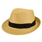 Men's Country Gentleman Durrell Fedora Sun Hat, Size: Small, White