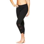 Women's Gaiam Whitney Om Yoga Midrise Capri Leggings, Size: Medium, Oxford