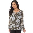 Women's Apt. 9&reg; Print Keyhole Top, Size: Regular, Ovrfl Oth