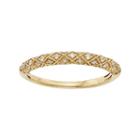 1/6 Carat T.w. Igl Certified Diamond 14k Gold Art Deco Wedding Ring, Women's, Size: 8, Yellow