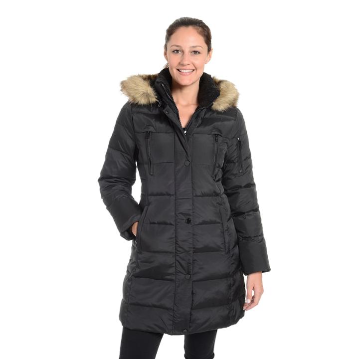 Women's Fleet Street Down Jacket, Size: Xl, Black