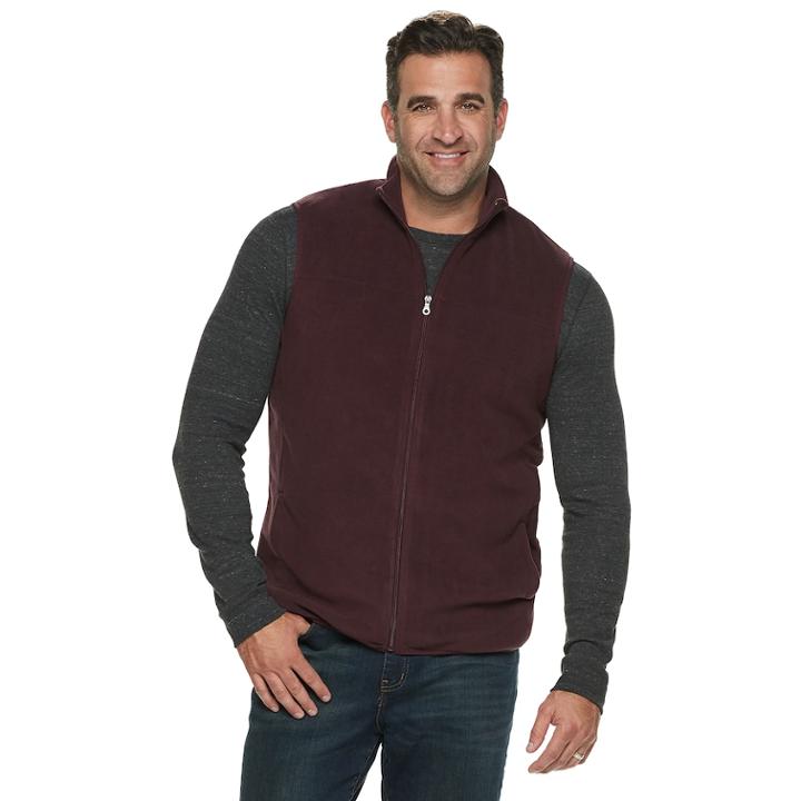 Big & Tall Croft & Barrow&reg; Classic-fit Arctic Fleece Vest, Men's, Size: Xxl Tall, Drk Purple