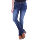 Juniors' Amethyst Faded Baby Bootcut Jeans, Teens, Size: 16, Dark Blue