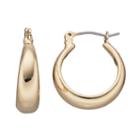 Apt. 9&reg; Puffed Hoop Earrings, Women's, Gold