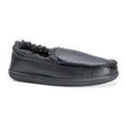 Muk Luks Men's Moccasin Slippers, Size: Medium, Black