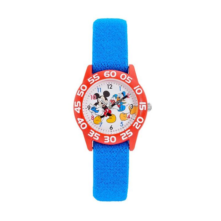 Disney's Mickey Mouse & Donald Duck Boys' Time Teacher Watch, Boy's, Blue