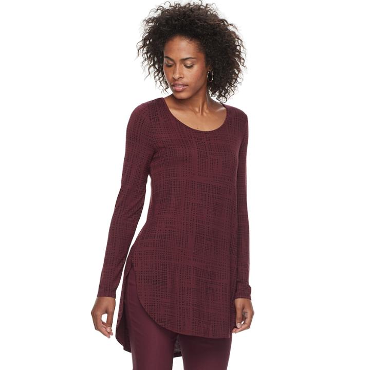 Women's Apt. 9&reg; Essential Tunic, Size: Xxl, Red