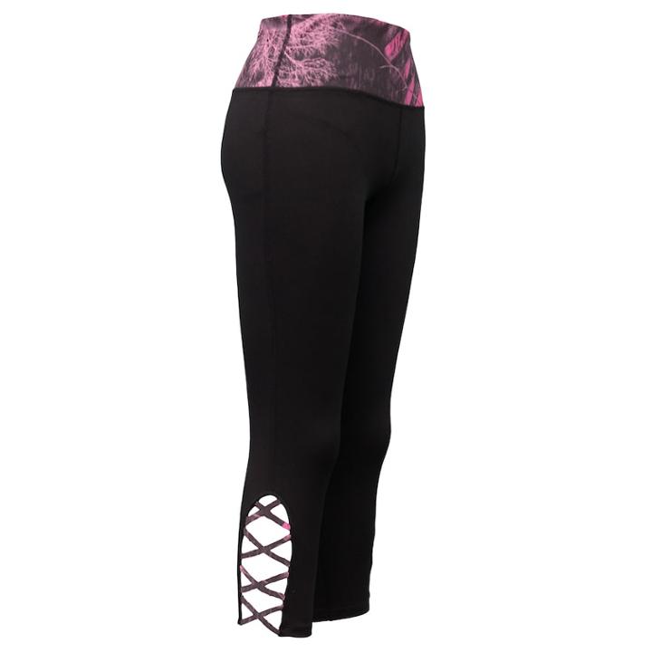 Women's Realtree Mojo Low-rise Capri Leggings, Size: Small, Black