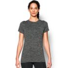 Women's Under Armour Tech Twist Crew Short Sleeve Tee, Size: Medium, Black