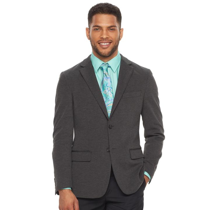 Big & Tall Chaps Classic-fit Stretch Sport Coat, Men's, Size: 52 Long, Grey