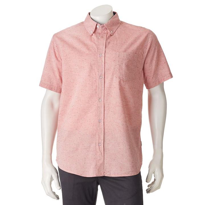 Men's Ocean Current Orbic Button-down Shirt, Size: Xl, Pink Other