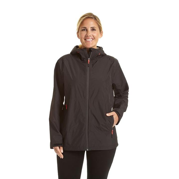 Plus Size Champion Hooded Soft Shell Rain Jacket, Women's, Size: 2xl, Black
