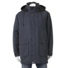 Men's North 40 Microfiber Peached Longer-length Parka, Size: Xl, Blue (navy)