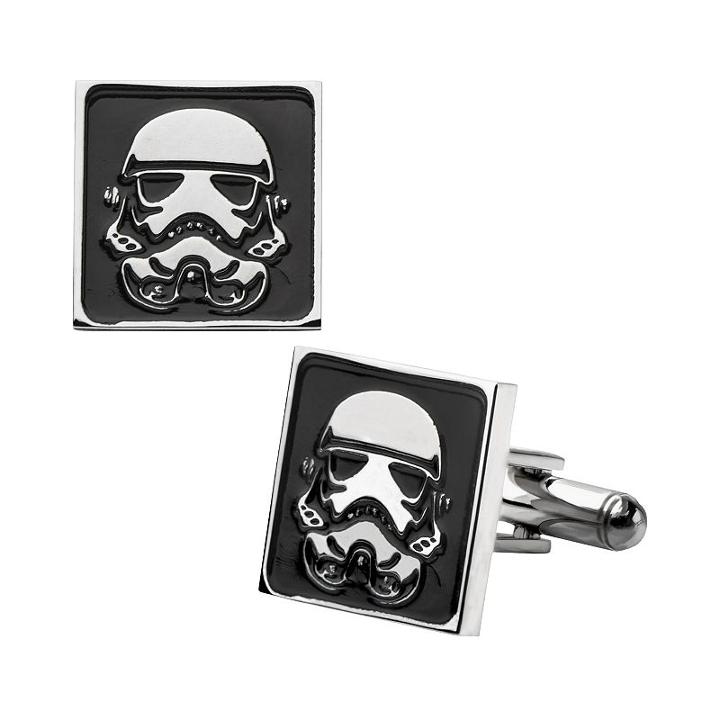 Star Wars Stormtrooper Stainless Steel Cuff Links, Men's, Grey