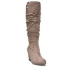 Dr. Scholl's Poe Women's Wedge Boots, Size: Medium (8.5), Grey