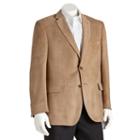 Men's Jean-paul Germain Classic-fit Microsuede Blazer, Size: 50 - Regular, Lt Brown