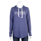 Juniors' Grayson Threads Hello Weekend Graphic Hoodie, Teens, Size: Medium, Blue (navy)