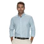 Men's Croft & Barrow&reg; Classic-fit Solid Easy-care Button-down Shirt, Size: Xl, Green