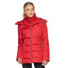 Women's Hemisphere Double-zip Down Jacket, Size: Large, Red