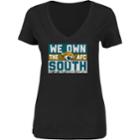 Women's Jacksonville Jaguars 2017 Afc South Division Champions Line Of Scrimmage Tee, Size: Large, Oxford