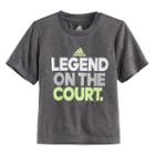 Boys 4-7x Adidas Legend On The Court Graphic Tee, Size: 7, Dark Grey