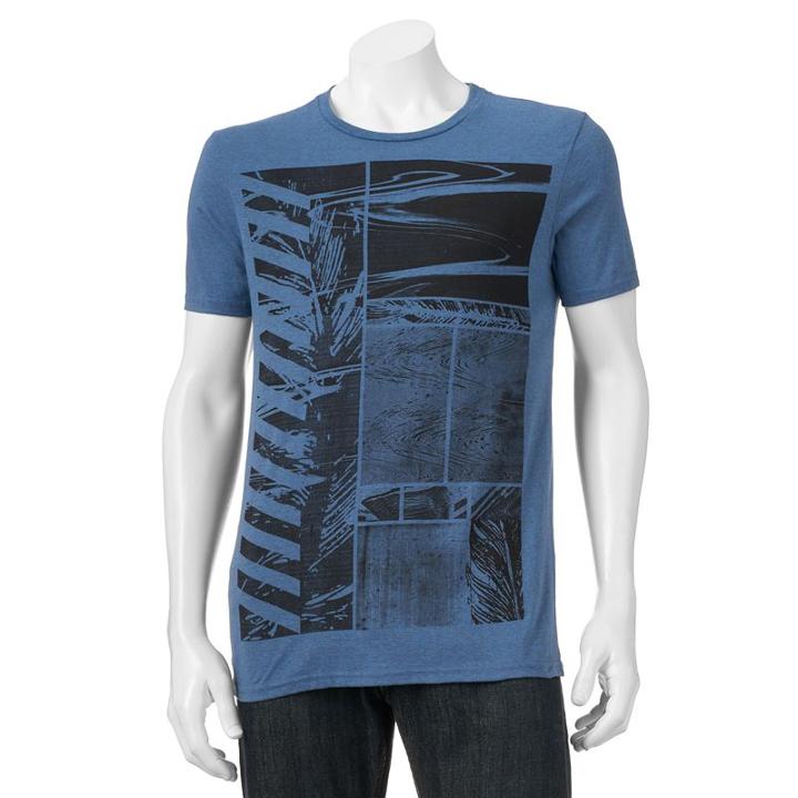 Men's Apt. 9&reg; Graphic Tee, Size: Medium, Blue (navy)