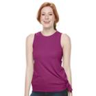 Juniors' So&reg; Ribbed Muscle Tank, Girl's, Size: Small, Purple